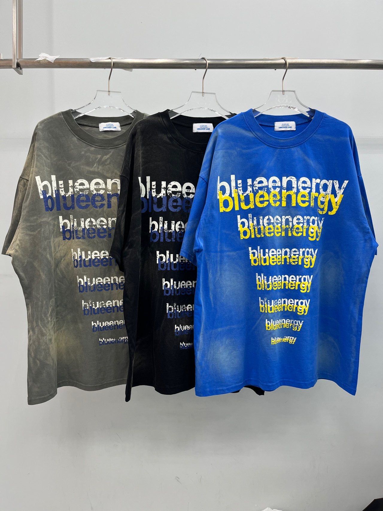 洗水英文字短袖Tee UNUSED-102T