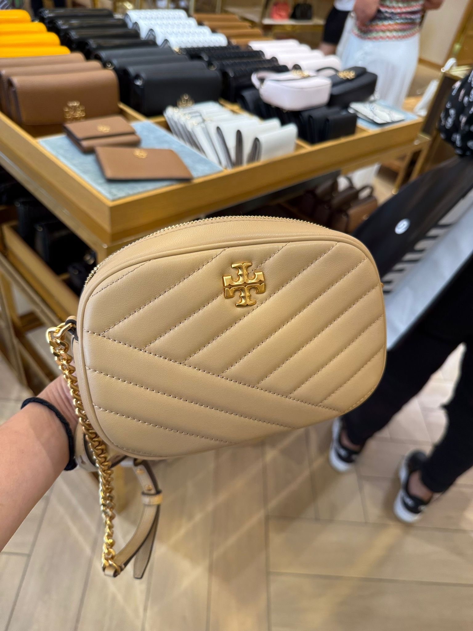 Tory Burch Kira Mini Flap Bag Desert Dune