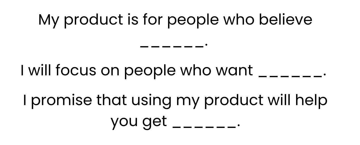 The three-sentence marketing promise