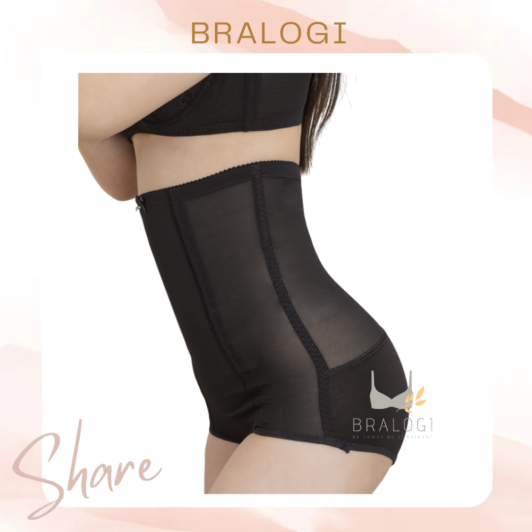 118 彈力平腹提臀高腰塑身褲 M-EQ