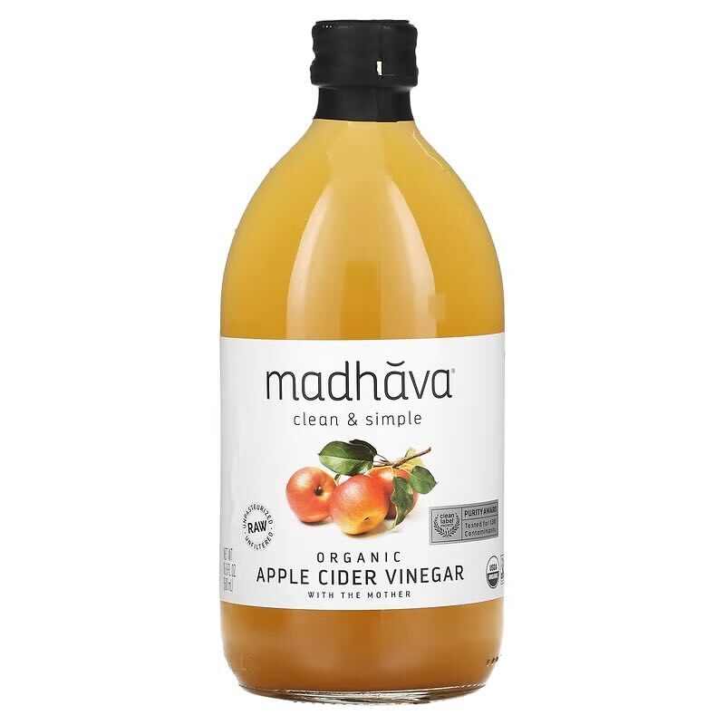 Madhava 有機蘋果醋 (含醋母)