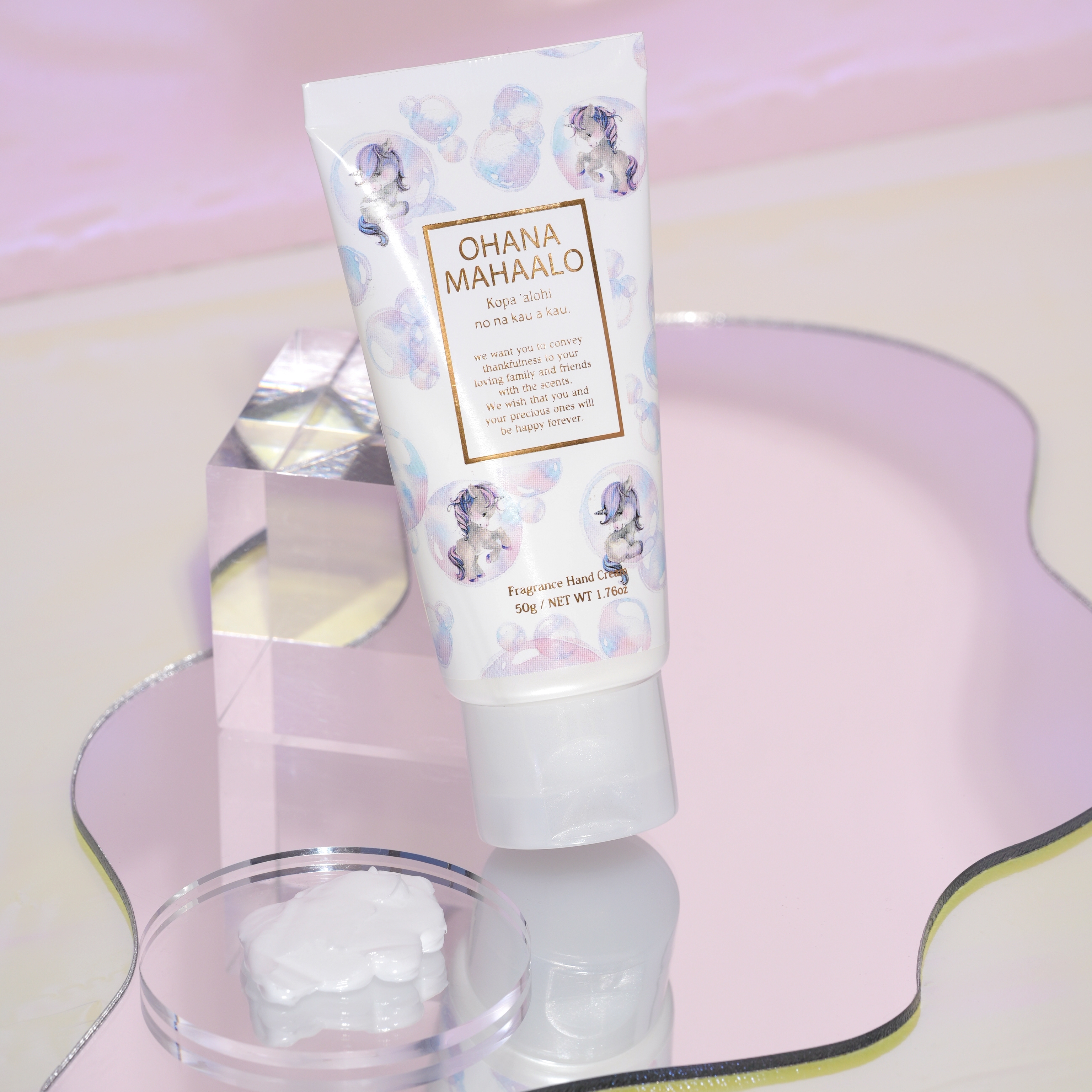 OHANA MAHAALO 泡泡寶馬 潤澤療癒護手霜50g (外觀瑕疵)
