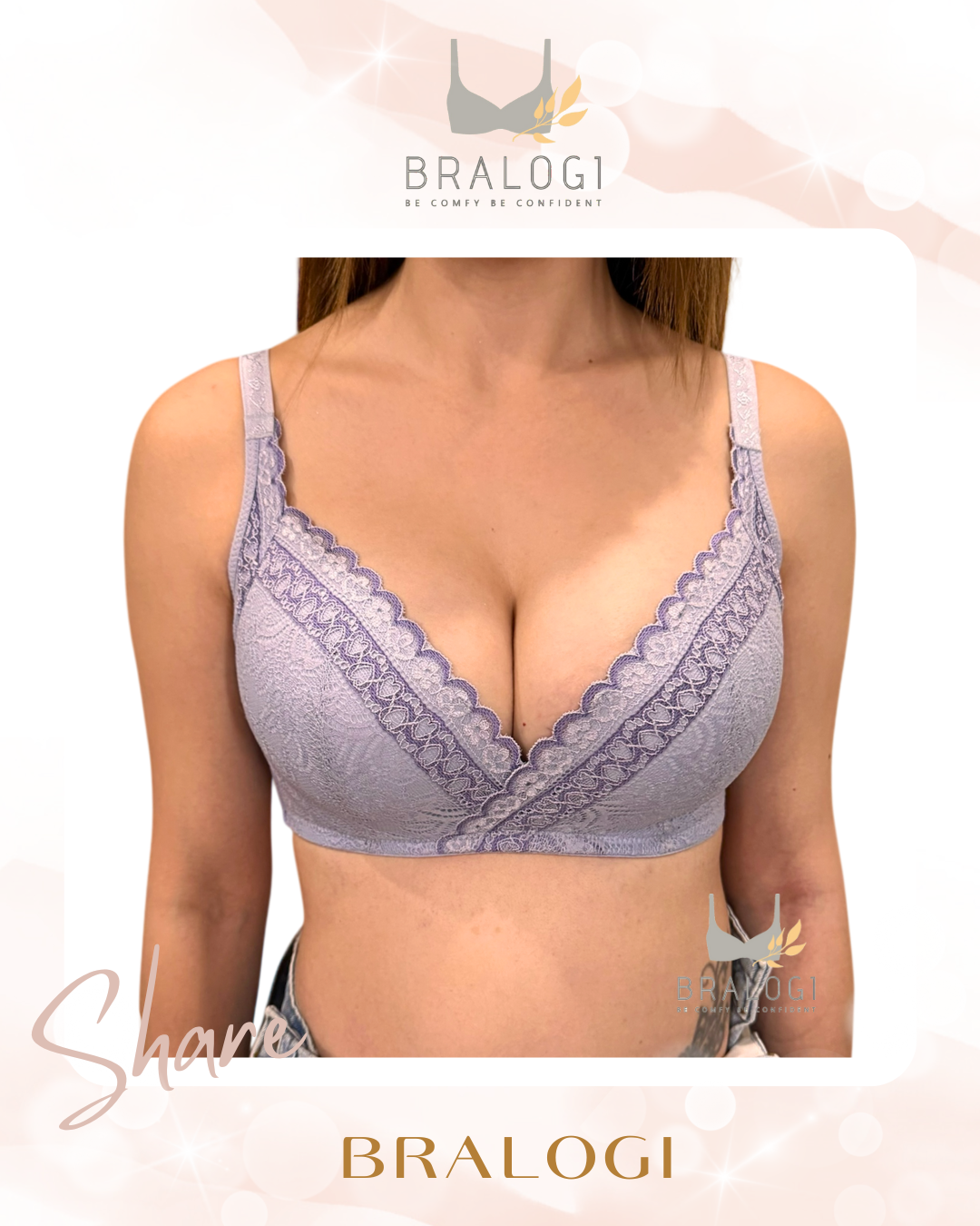 6813 王牌深V集中無鋼圈 B-C罩