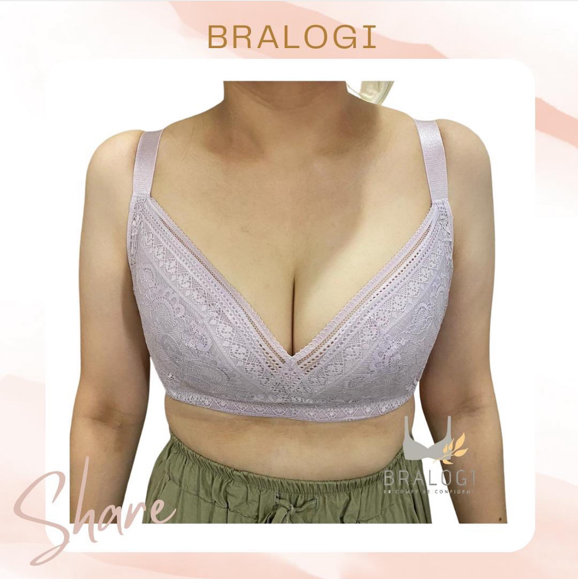 1310 無鋼圈大尺碼系列 調整型集中包覆 C-F罩