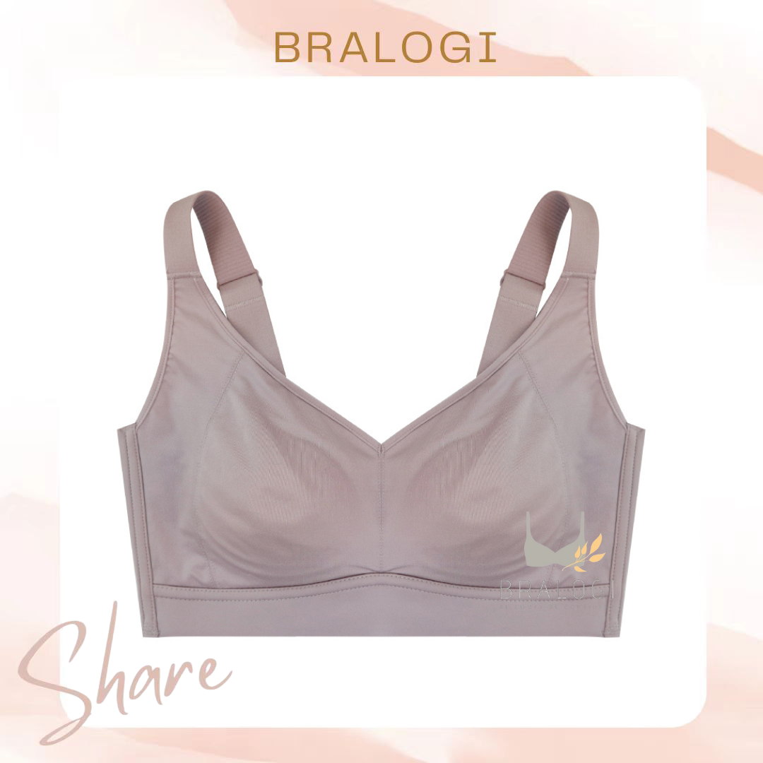 8022 無痕桑蠶絲無鋼圈 M-3XL