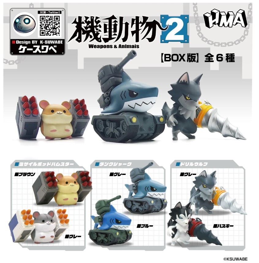 HMA 代理版 盒玩 機動物 第2彈 全6種 隨機出貨
