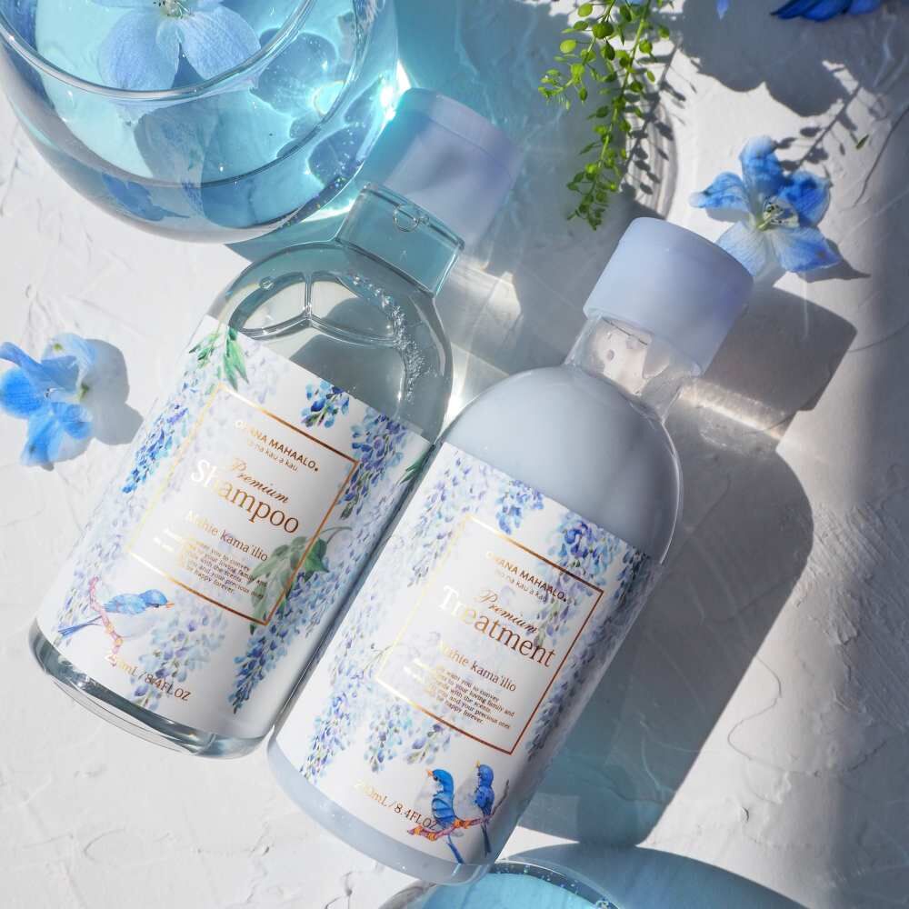 OHANA MAHAALO 紫藤啾啾 小金緻洗髮修護組(沁涼)