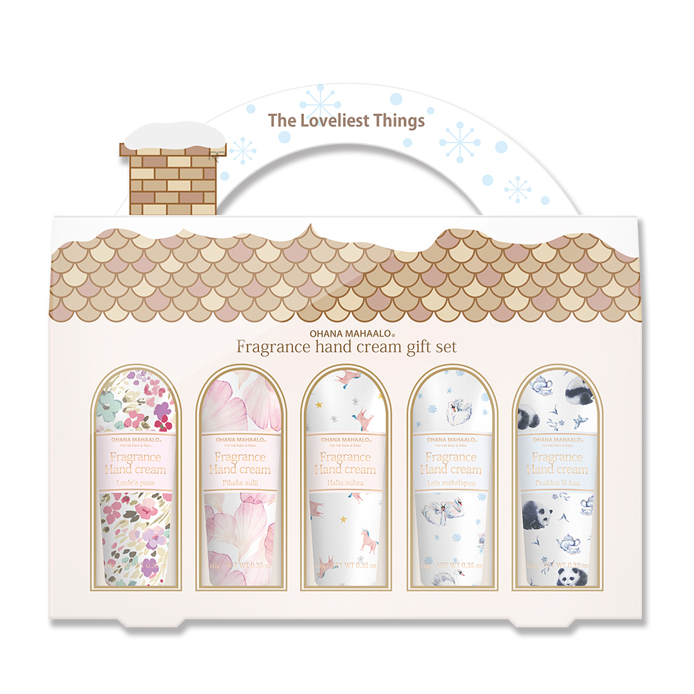 OHANA MAHAALO 薑餅屋迷你手霜禮盒(10g X5入)