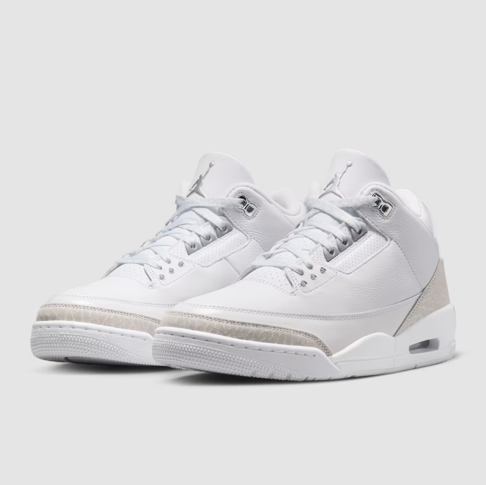 -(A7bc)-AIR JORDAN 3 RETRO "WHITE AND SILVER" 白銀 象紋 男鞋 - CT8532 111
