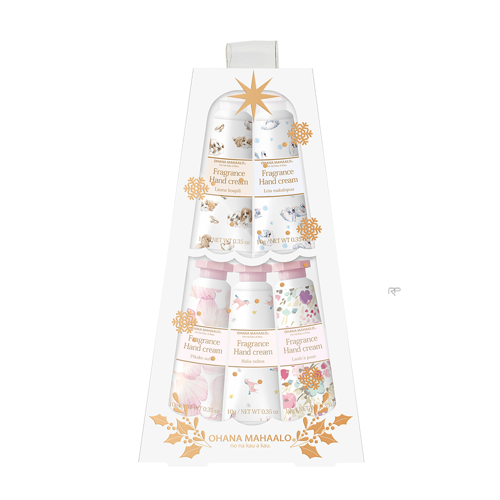 OHANA MAHAALO 聖誕祈願迷你手霜禮盒(10g X5入)