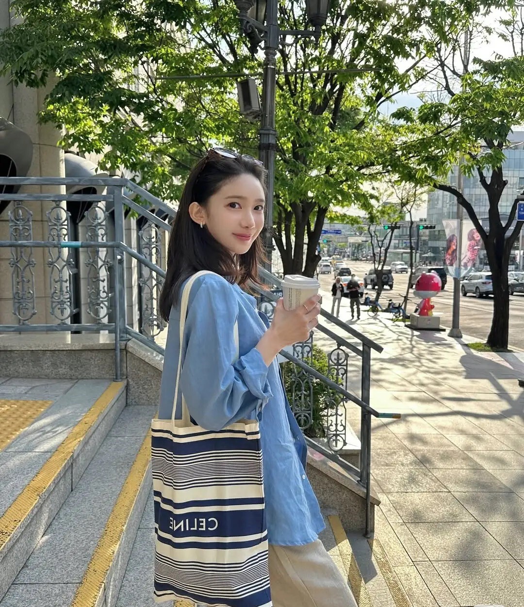 Celine夏日南法系列帆布袋