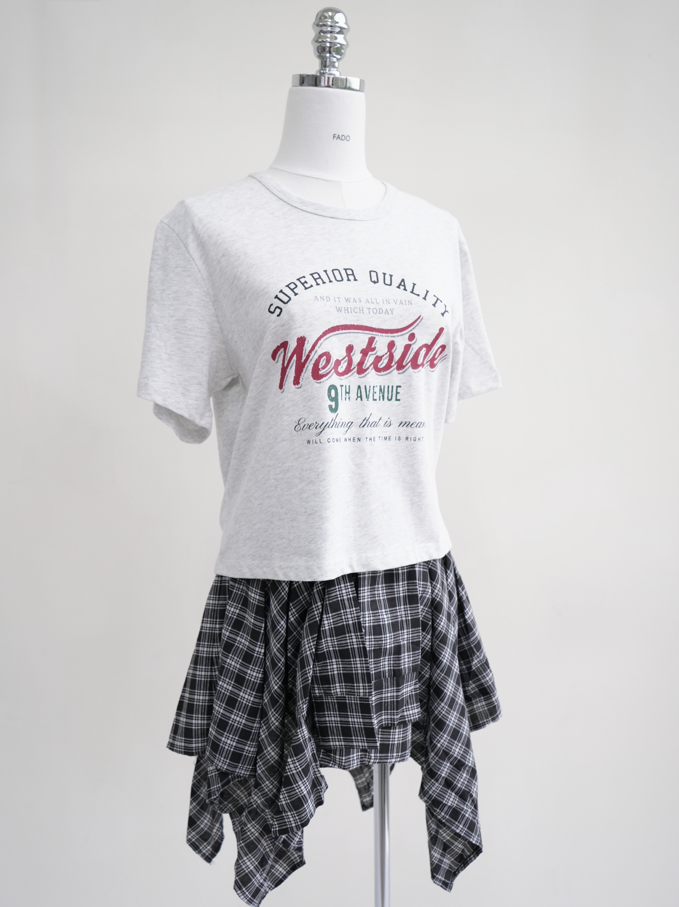 法朵Fado shop｜美式字母印刷短版T 0213185