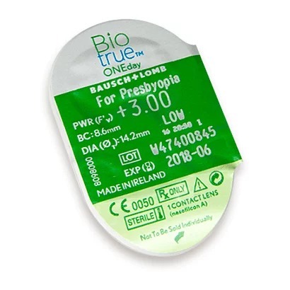 [漸進] 博士倫 Biotrue 1 Day｜日拋漸進老花透明隱形眼鏡｜每盒30片