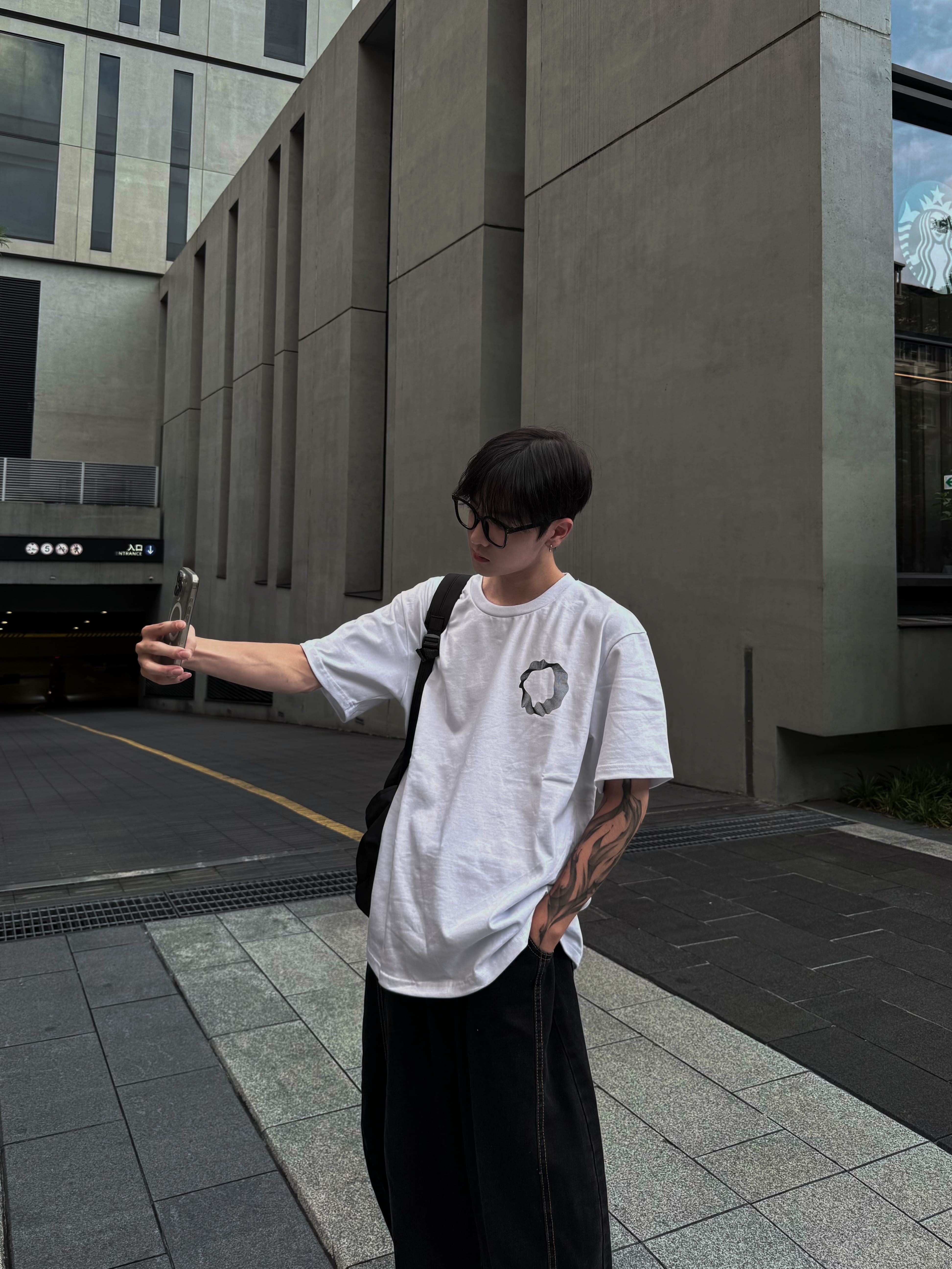 (現貨) 小眾 不規則圓圈重磅短袖