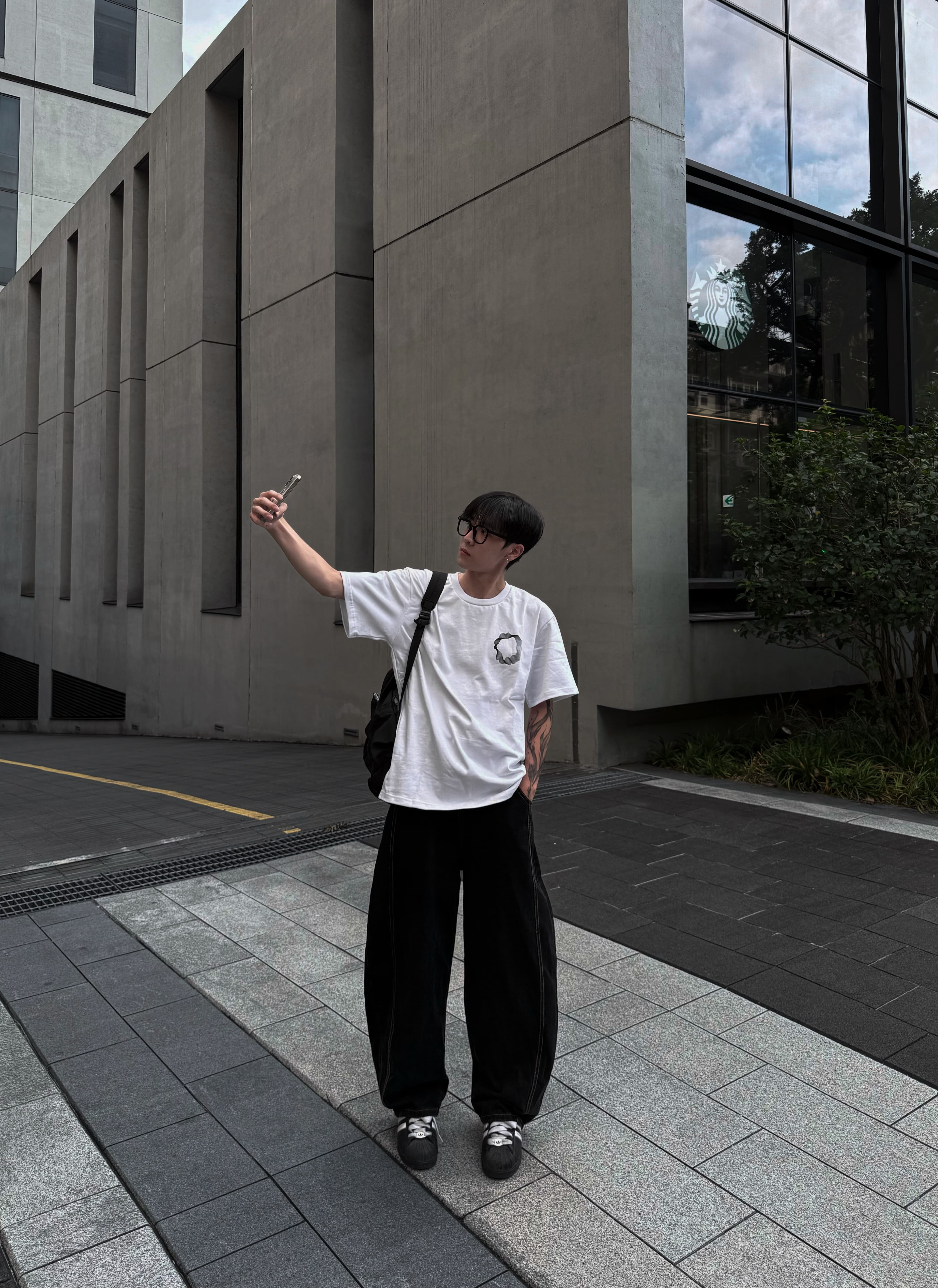 (現貨) 小眾 不規則圓圈重磅短袖