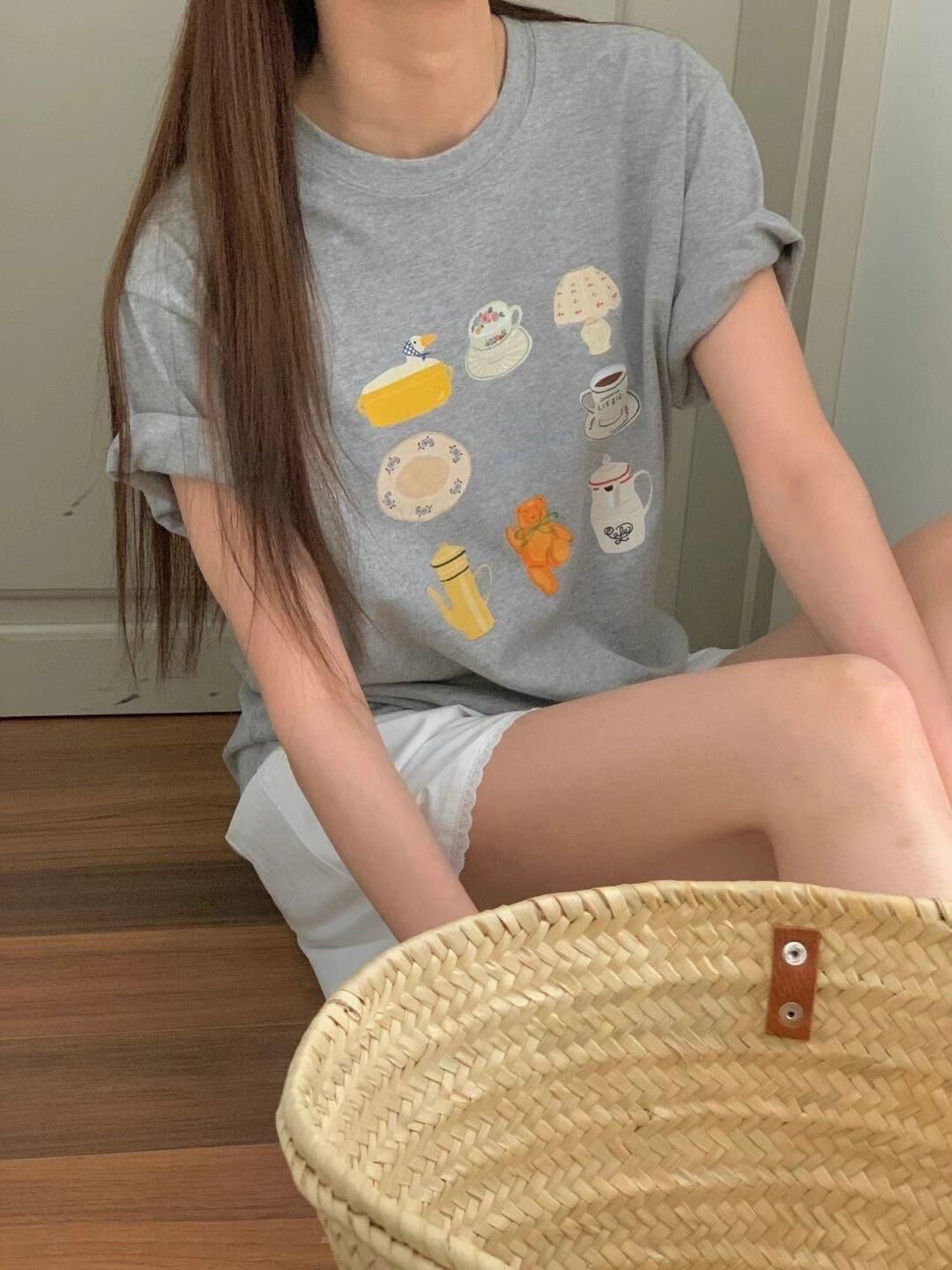 Afternoon tea with holiday tee