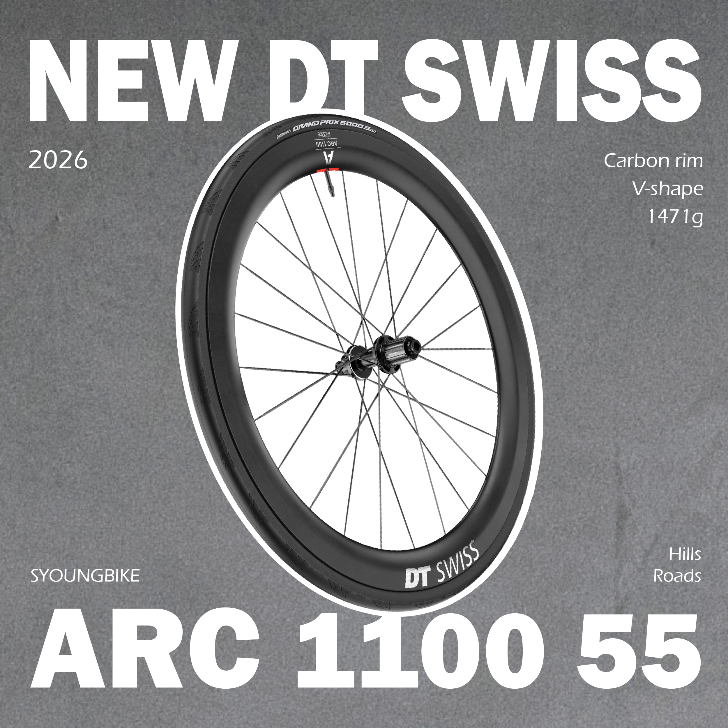 現貨新款【DT Swiss】ARC 1100 55高 輕量化碳纖輪組（官網私訊優惠）