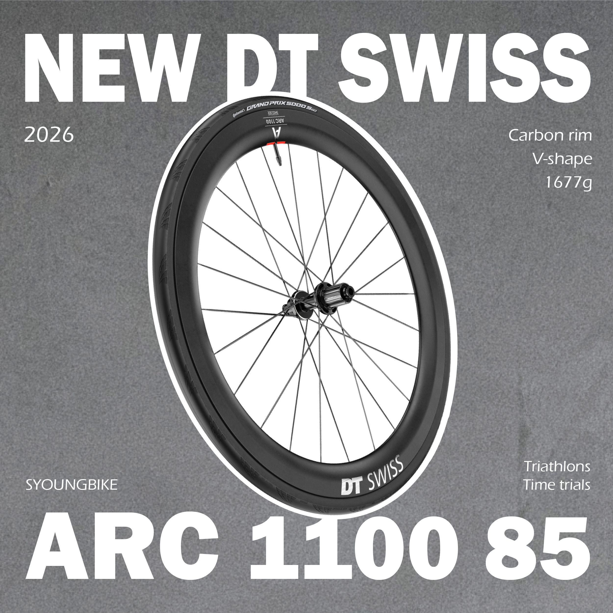 新款【DT Swiss】ARC 1100 85高 輕量化碳纖輪組