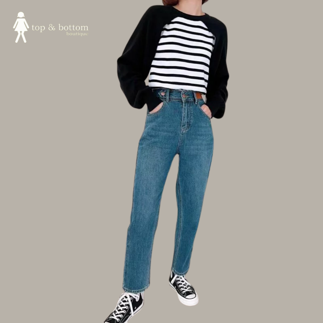 HIGH WAISTED BOYFRIEND JEANS