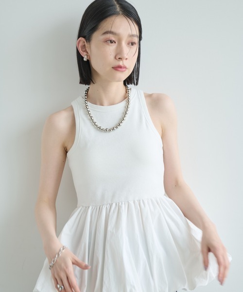 拼接氣球下擺連Pad背心