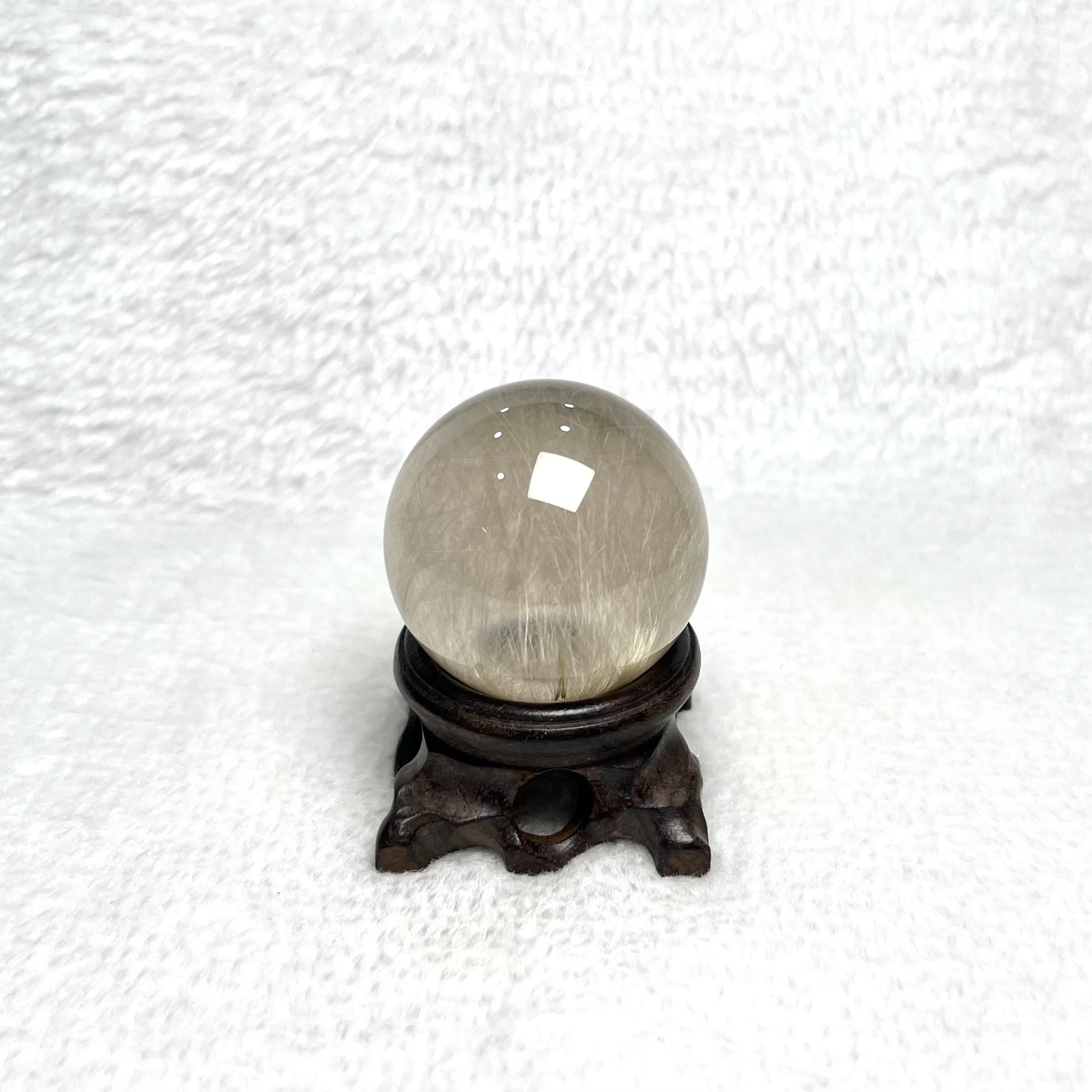 金髮晶球 4.3cm #A633