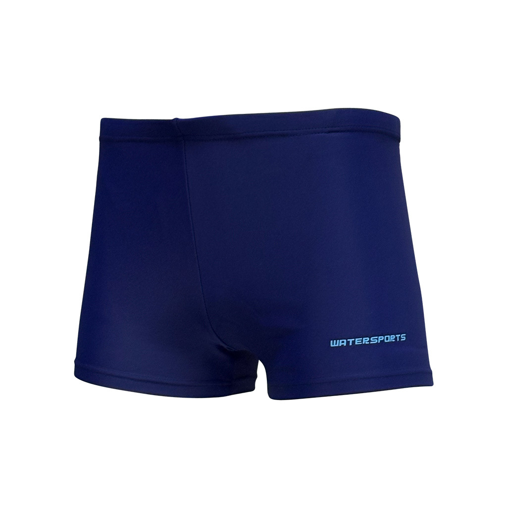 男童經典平腳泳褲 - 深藍