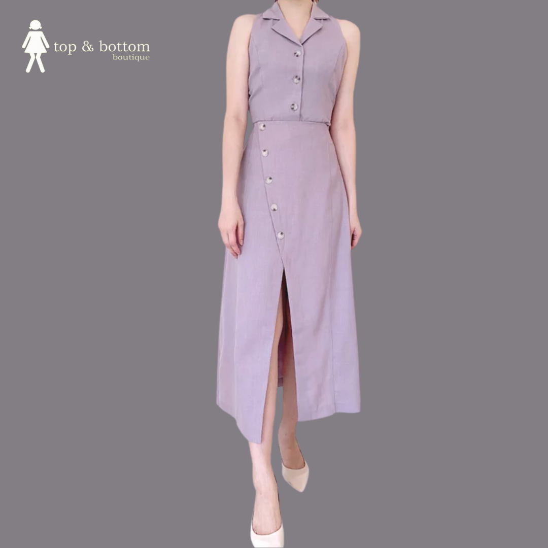 HIGH WAIST PENCIL LONG SKIRT