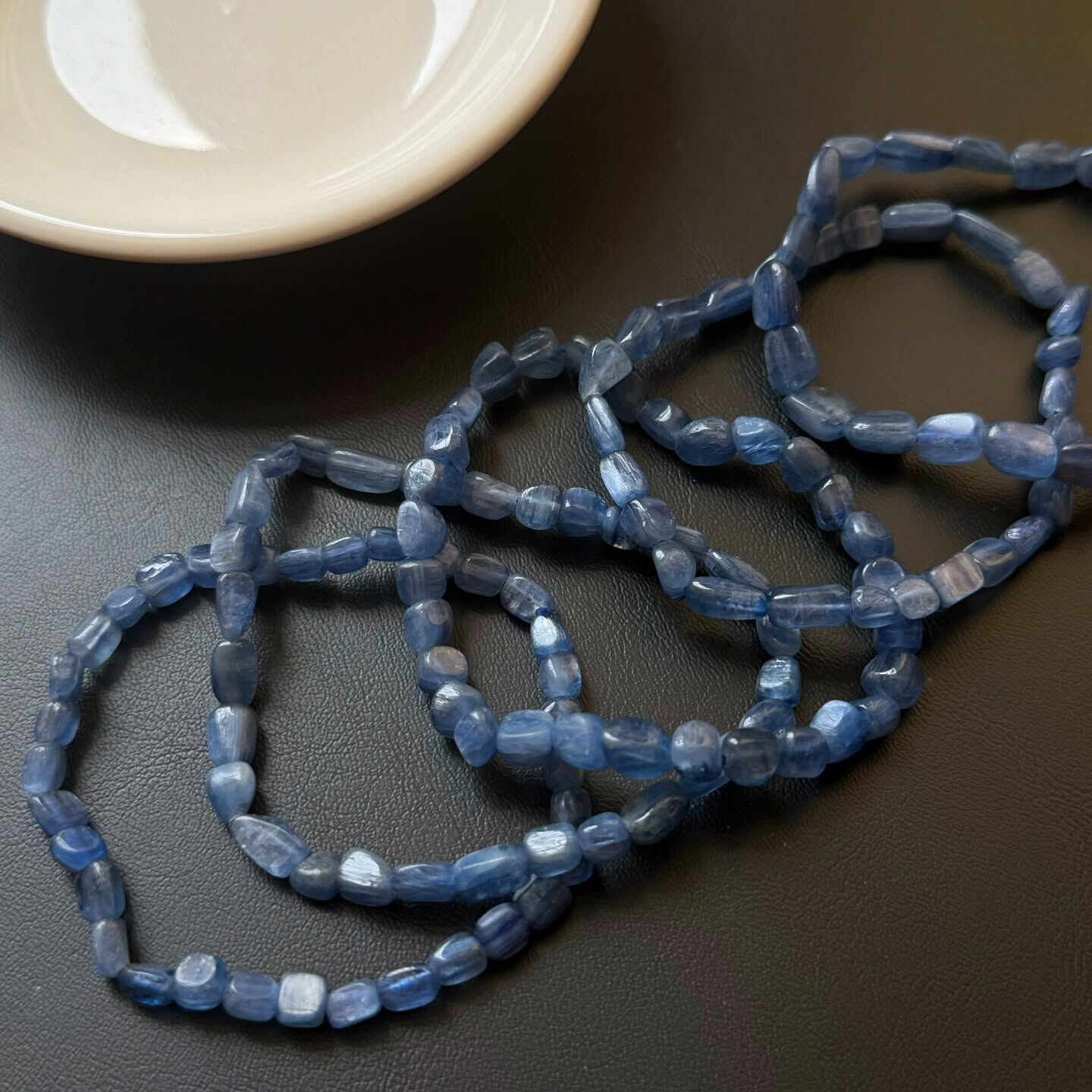 [原石] 藍晶石 水晶手串