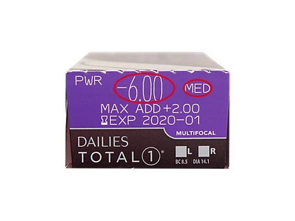 [漸進] Alcon Dailies Total 1 for Multifocal｜日拋透明水凝層遞矽水凝膠隱形眼鏡｜每盒30片