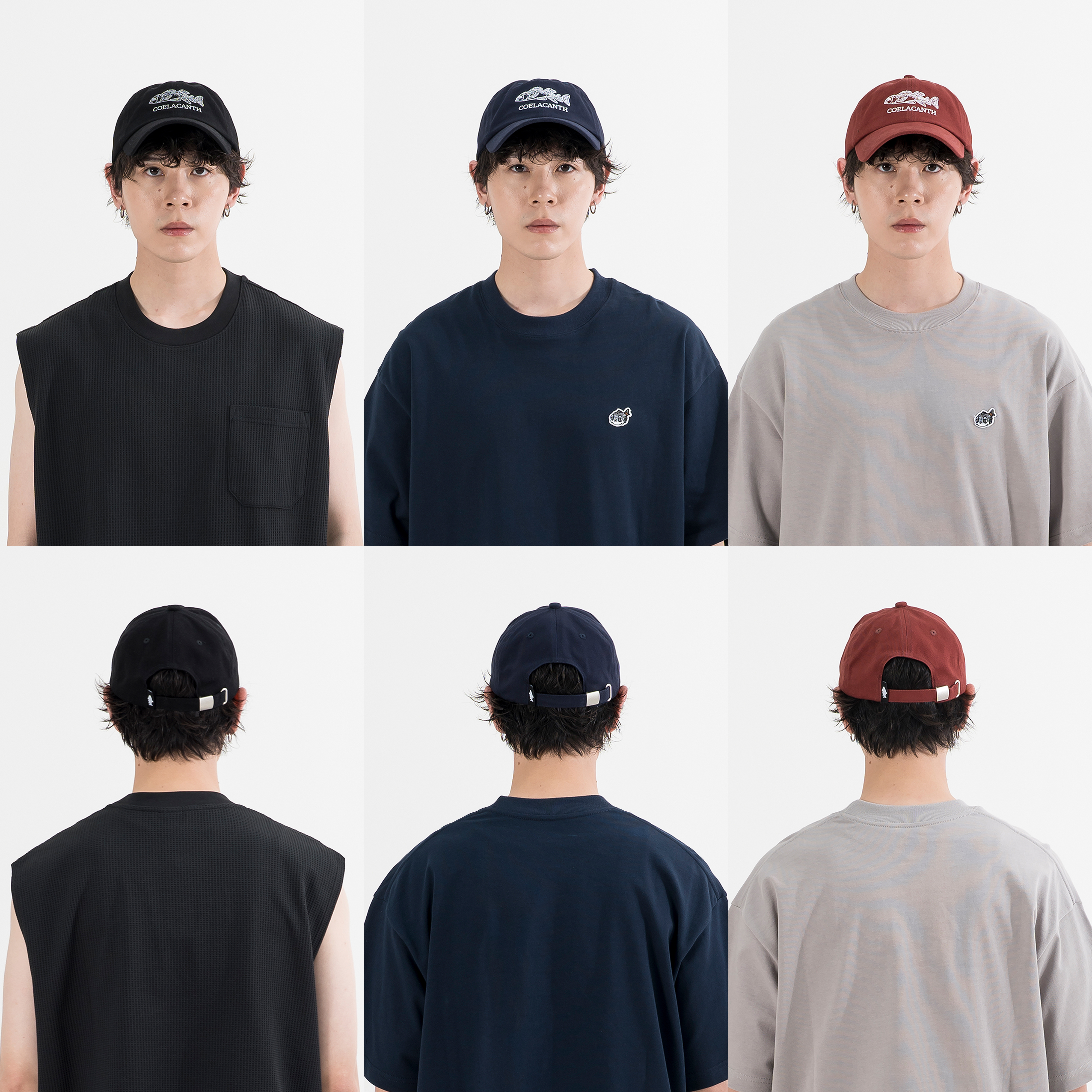 AGILITY Embroidery 6 Panel Cap 魚型 棒球帽 [A-CA5]