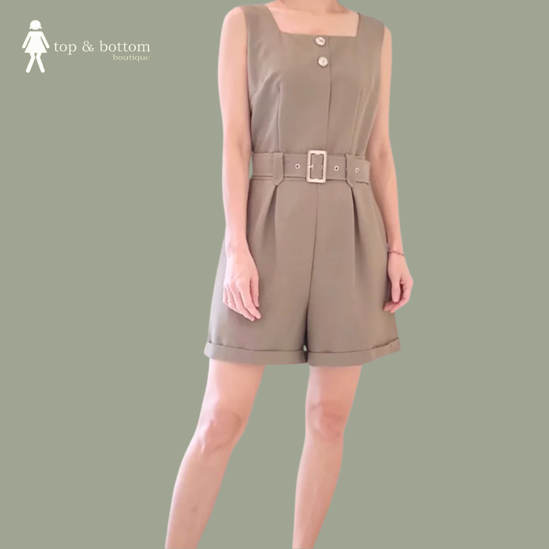 STRAP SHORT JUMPSUIT