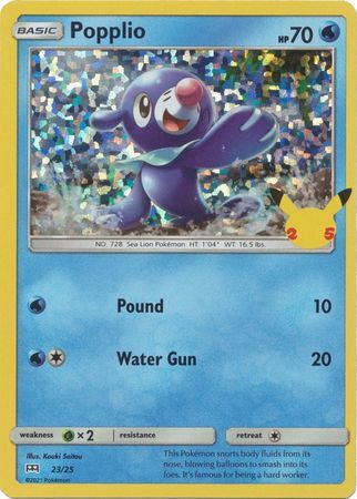 Popplio - 23/25 - 25th Anniversary Holo Promo