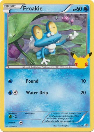 Froakie - 22/25 - 25th Anniversary Non-Holo Promo