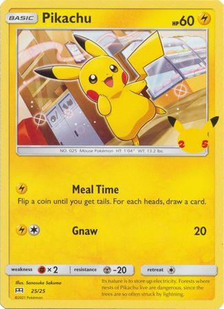 Pikachu - 25/25 - 25th Anniversary Non-Holo Promo