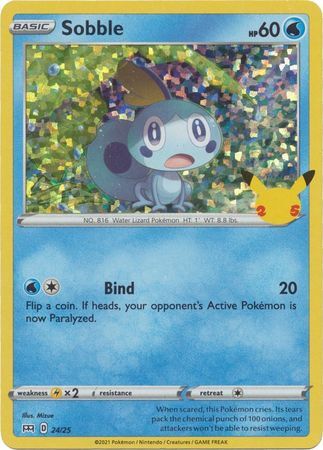 Sobble - 24/25 - 25th Anniversary Holo Promo