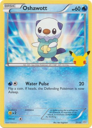 Oshawott - 21/25 - 25th Anniversary Non-Holo Promo