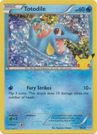 Totodile - 18/25 - 25th Anniversary Holo Promo