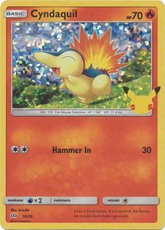 Cyndaquil - 10/25 - 25th Anniversary Holo Promo