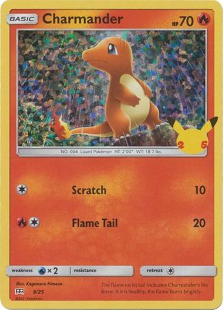 Charmander - 9/25 - 25th Anniversary Holo Promo