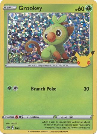 Grookey - 8/25 - 25th Anniversary Holo Promo
