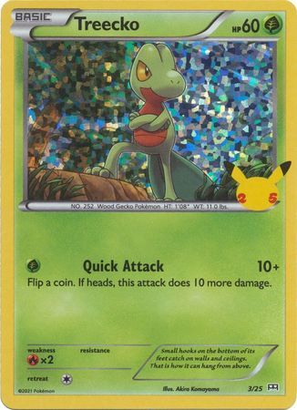 Treecko - 3/25 - 25th Anniversary Holo Promo