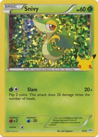 Snivy - 5/25 - 25th Anniversary Holo Promo