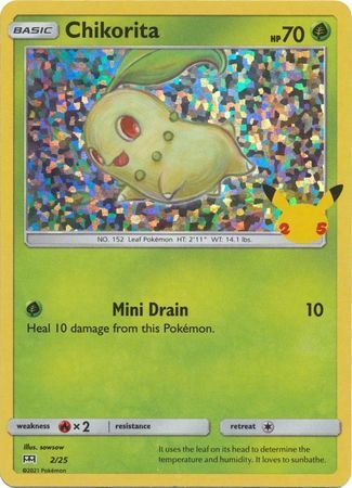 Chikorita - 2/25 - 25th Anniversary Holo Promo