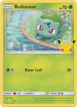 Bulbasaur - 1/25 - 25th Anniversary Non-Holo Promo