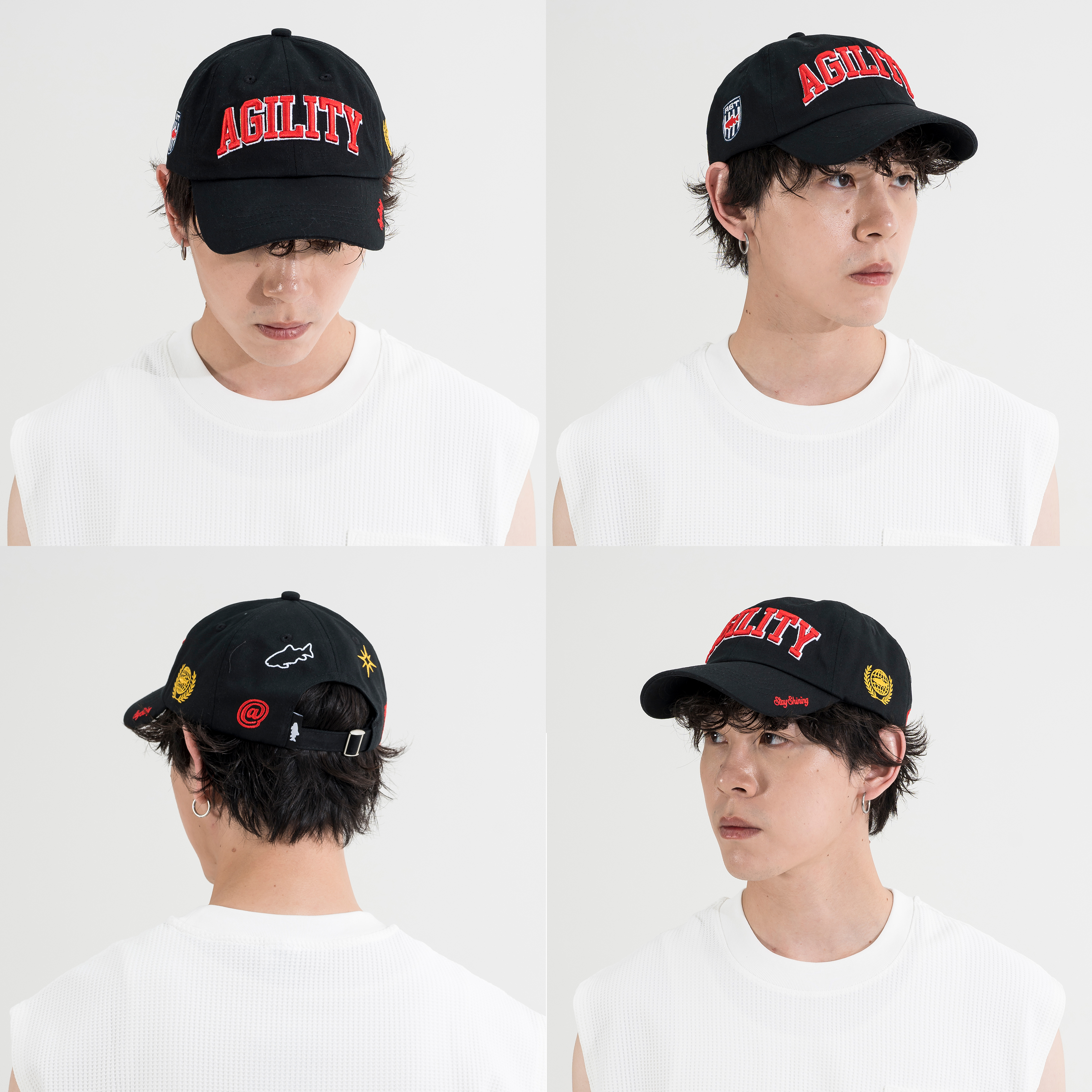 AGILITY Embroidery 6 Panel Cap 俱樂部 棒球帽 [A-CA6]
