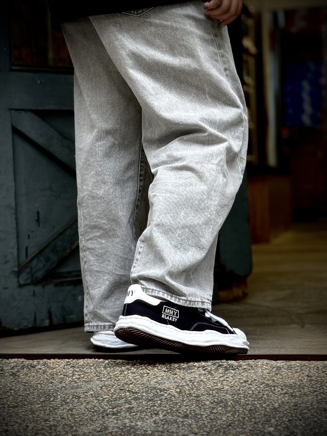 <連線代購商品>Maison Mihara Yasuhiro 黑色 溶解鞋 三原康裕 MMY A08FW735