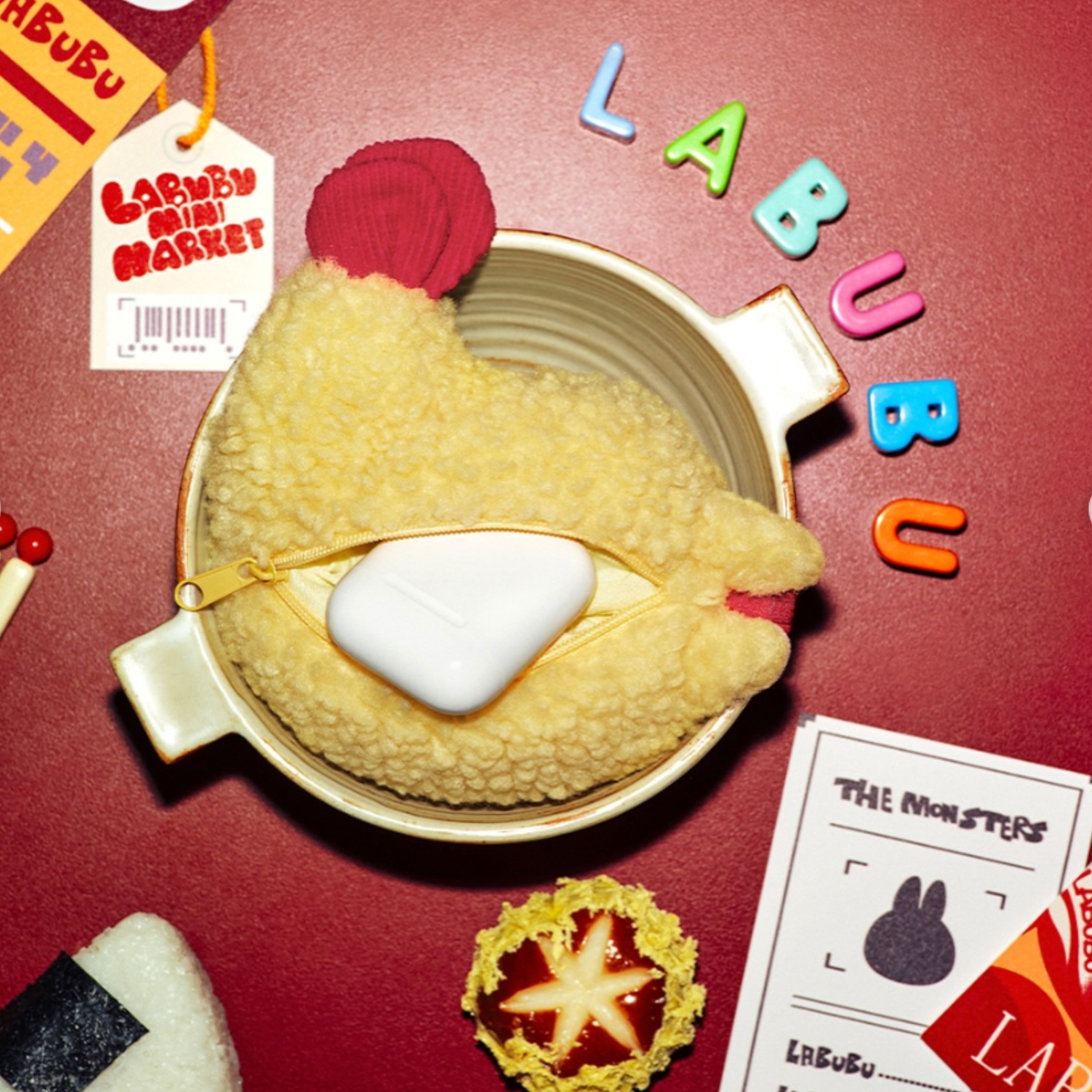 POPMART 泡泡瑪特 THE MONSTERS LABUBU 怪味便利店 炸蝦耳機包