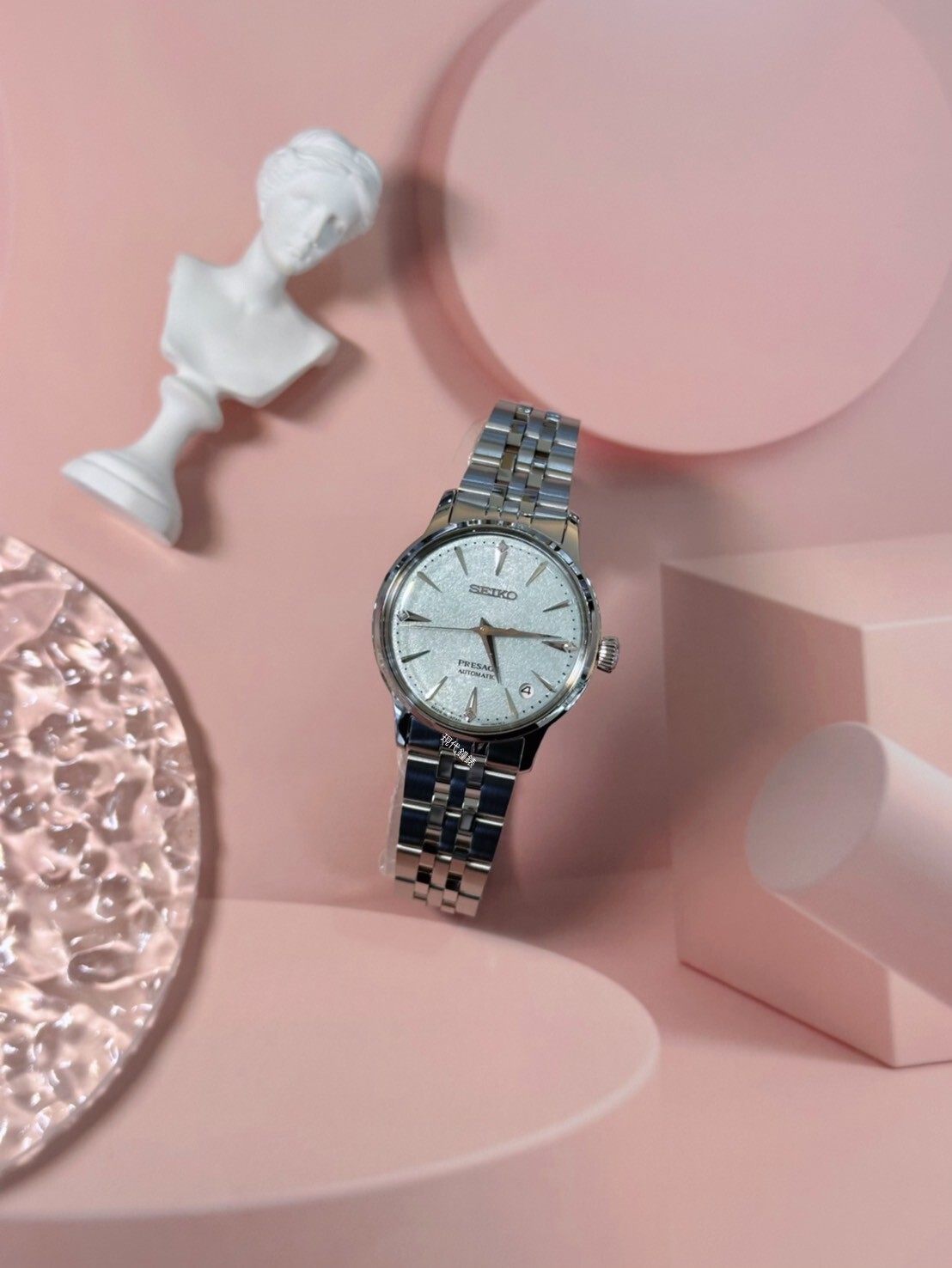 【SEIKO 】Presage 調酒師 雞尾酒 青檸綠色面盤機械錶4R35-06S0G  34mm 現代鐘錶