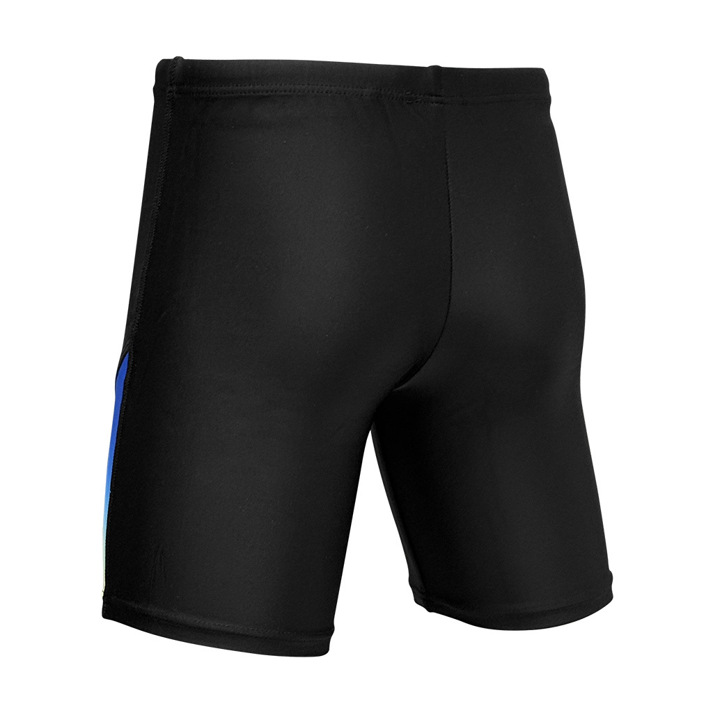 男童漸變色及膝泳褲 - 黑