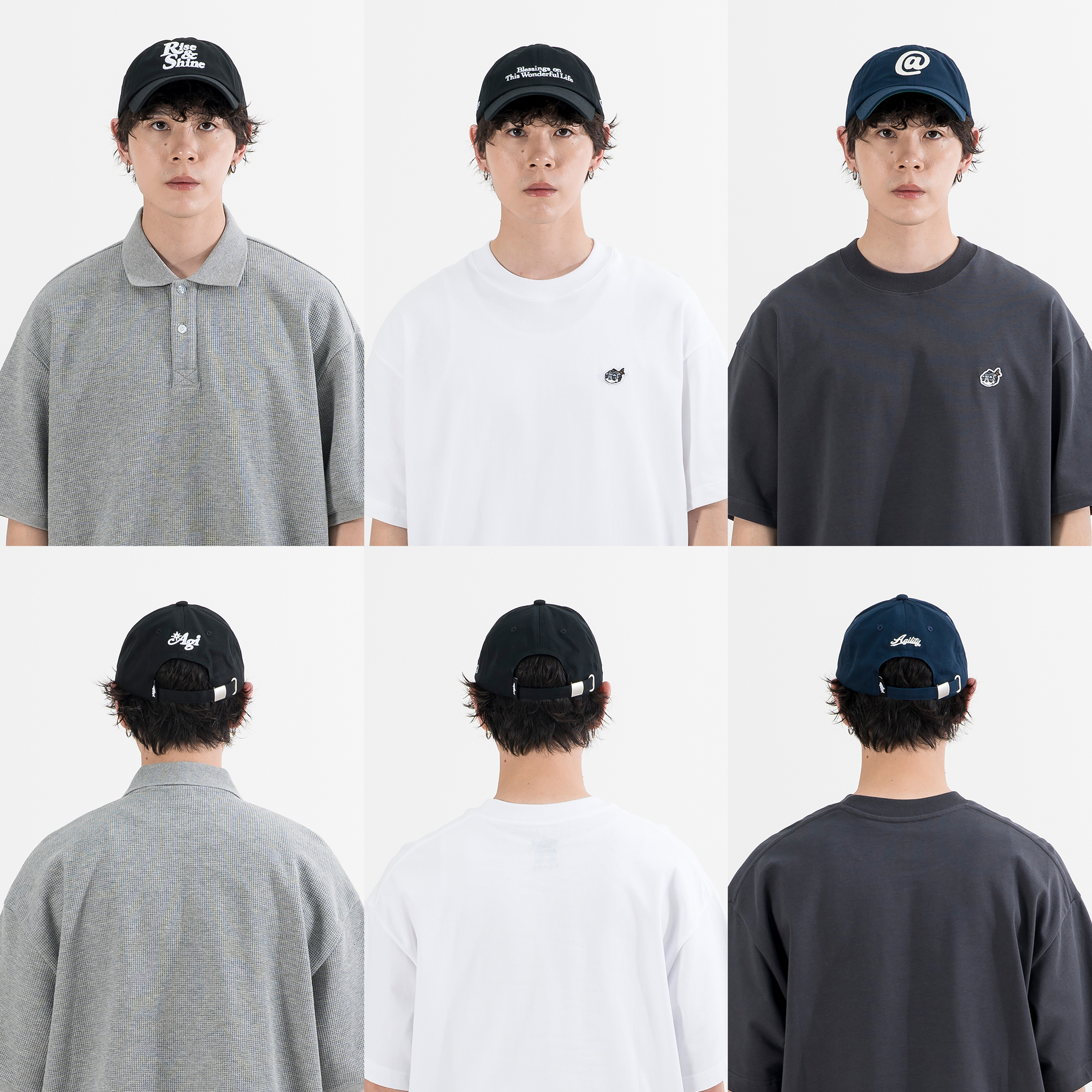 AGILITY Embroidery 6 Panel Cap 美好日子 棒球帽 [A-CA7]